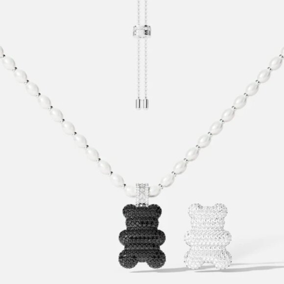 APM Monaco XL Mood Yummy Bear Adjustable Necklace with Pearls - Picture 1 of 7